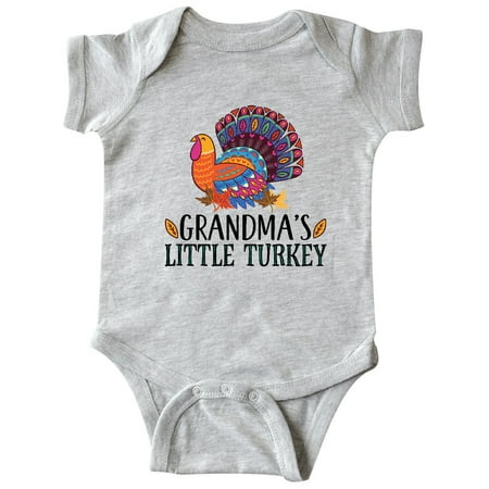 

Inktastic Grandma Little Turkey Thanksgiving Gift Baby Boy or Baby Girl Bodysuit