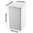 thumbnail image 3 of Floleo Automatic Trash Can Bathroom Touchless Motion Sensor Small Garbage Can With Lid Smart Electric Plastic Garbage Bin For Living Room Bedroom Office Kitchen, 3 of 7