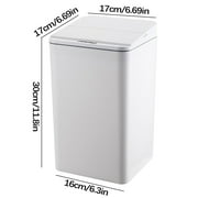Hvmvliv Automatic Trash Can Touchless Trash Can Smart Garbage Can,Battery-Operated Motion Sensor Trash Bin With Lid For Bathroom Kitchen Office Bedroom White