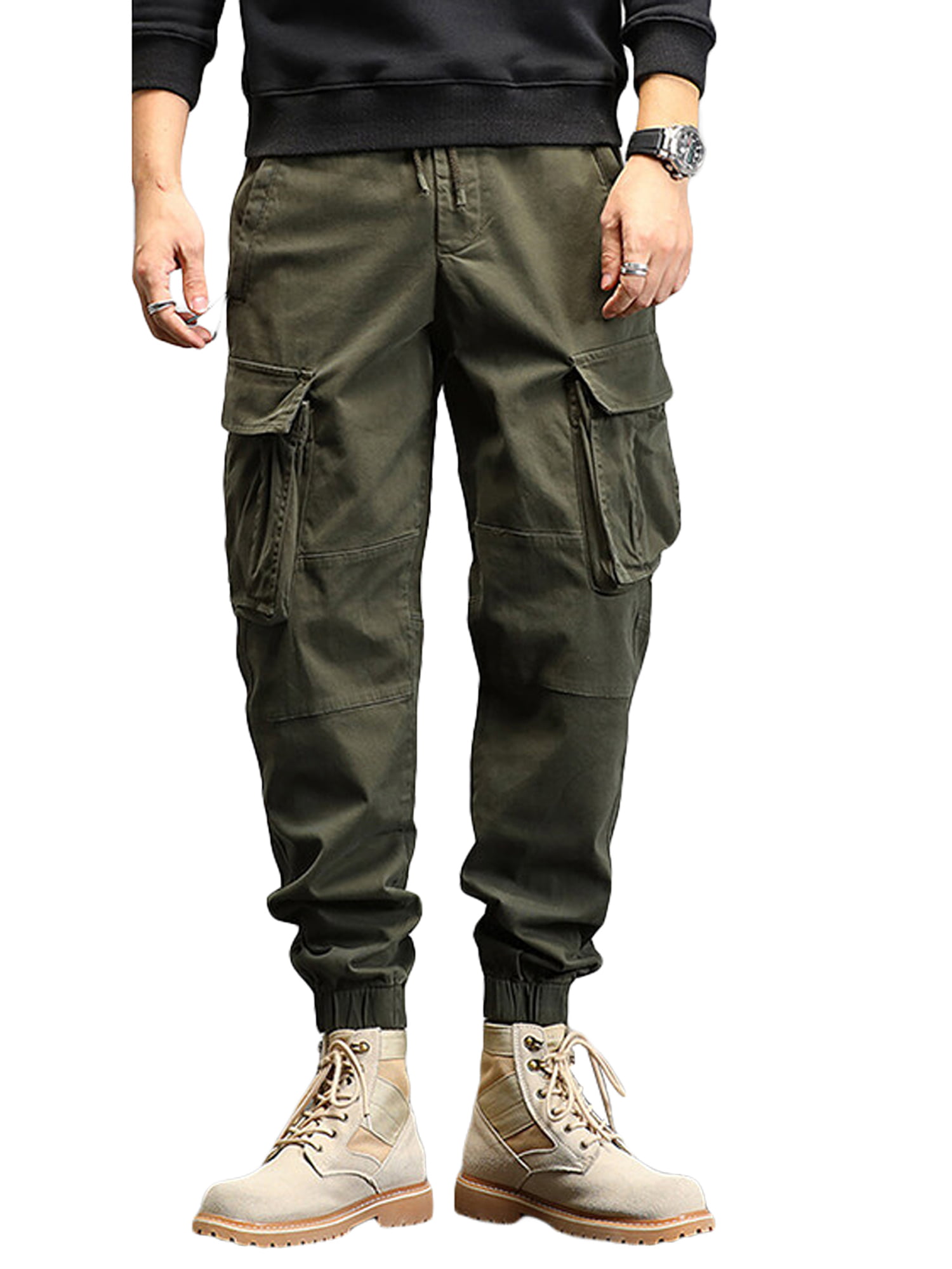 Mens Convertible Hiking Pants Zip Off Quick Dry Lightweight Safari Cargo Pants 