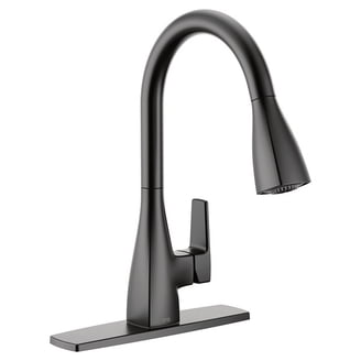 Moen Paterson One-Handle Pulldown Kitchen Faucet - Power Clean Spray, Spot Resist Stainless, Includes Extra Handle