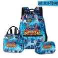 thumbnail image 1 of 3 Pieces Stitch Backpack Suit With School Bag Lunch Bag Pencil Box, Large Capacity Backpack For Boys And Girls-week, 1 of 4