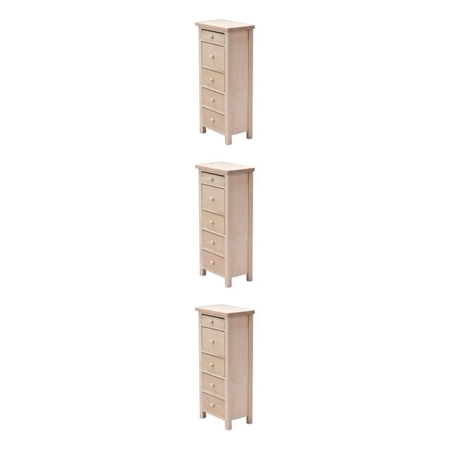 Gabinete Organizador de 5 Cajones Vogacara Madera 1:12