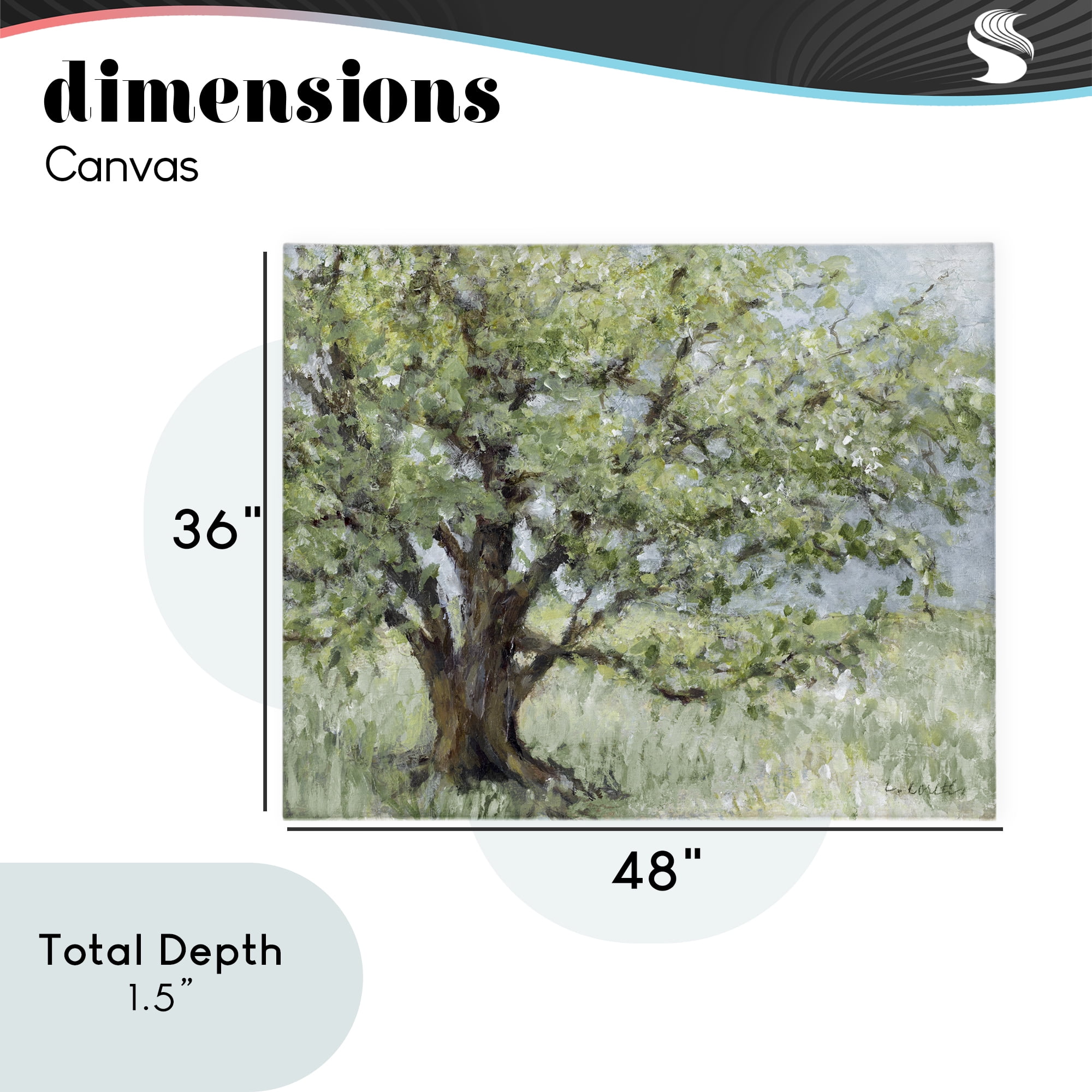 Stupell Industries Summer Oak Splendor Landscape Canvas Wall Art, design by Lanie Loreth