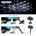 thumbnail image 7 of Christmas Snowflake Light Projector Remote Control Timer Waterproof LED Snowfall Landscape Light for Xmas Holiday Party, 7 of 7