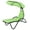 Green, variant on Hanging Chaise Lounger Chair Patio Porch Arc Swing Hammock Chair Canopy Outdoor [Blue]