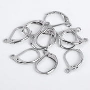 ZOIZOCP Stainless Steel Leverback Earring Hooks 100pcs French Ear Wire Lever Back Earwire for Jewelry Making Crafting
