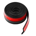 thumbnail image 1 of Lemonbest Universal 2.5M Car Front Bumper Lip Splitter Spoiler Rubber Skirt Protector Body Trim 8.2ft (Black Protector), 1 of 1