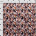 thumbnail image 3 of oneOoneSilkTabbyOrangeFabricAfricanCraftProjectsDecorFabricPrintedByTheYard42InchWide, 3 of 4