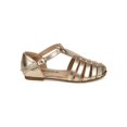 thumbnail image 2 of New Girl Soda Jarrow-2S Metallic Classic D'orsay Fisherman Sandal Flat Sz 9 - 4, 2 of 5