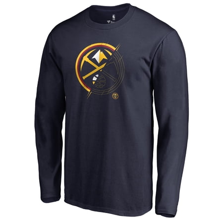 Men s Navy Denver Nuggets X-Ray Long Sleeve T-Shirt