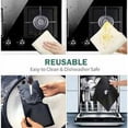 thumbnail image 3 of Protección de estufa de gas, juego de 8 protectores de estufa de quemador de gas antiadherentes reutilizables para cocinar Lefou, 3 of 5