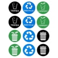 thumbnail image 1 of 12 pegatinas de reciclaje para contenedores de basura., 1 of 6