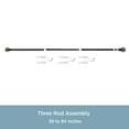 thumbnail image 6 of Kenney® Marble Ball 1" Value Decorative Window Curtain Rod, 30-84", Black, 6 of 8