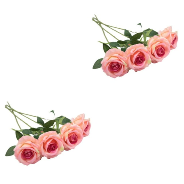 Rosas de seda Naiovety 10 piezas SEDA ECOLÓGICA Color rosa champán