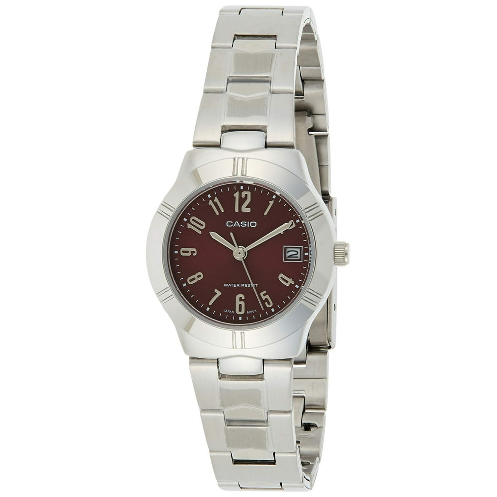 casio red dial watch