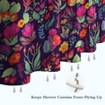 thumbnail image 6 of Pioneer Flower Floral Print Pattern Shower Curtain 72"x84" ,Bathroom Decorative Shower Curtains Set with 12 Hooks,Modern Waterproof Washable Shower Curtain, 6 of 6