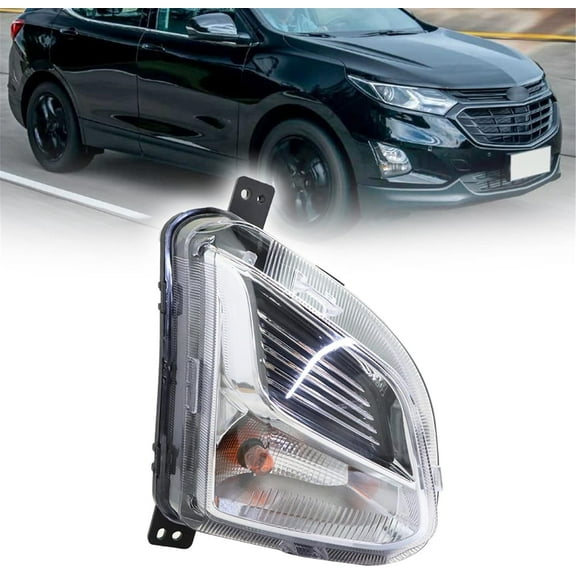 labwork Bumper Fog Light Assembly w/Bulbs Replacement for 2018 2019 2020 Chevrolet Equinox Right Passenger Side