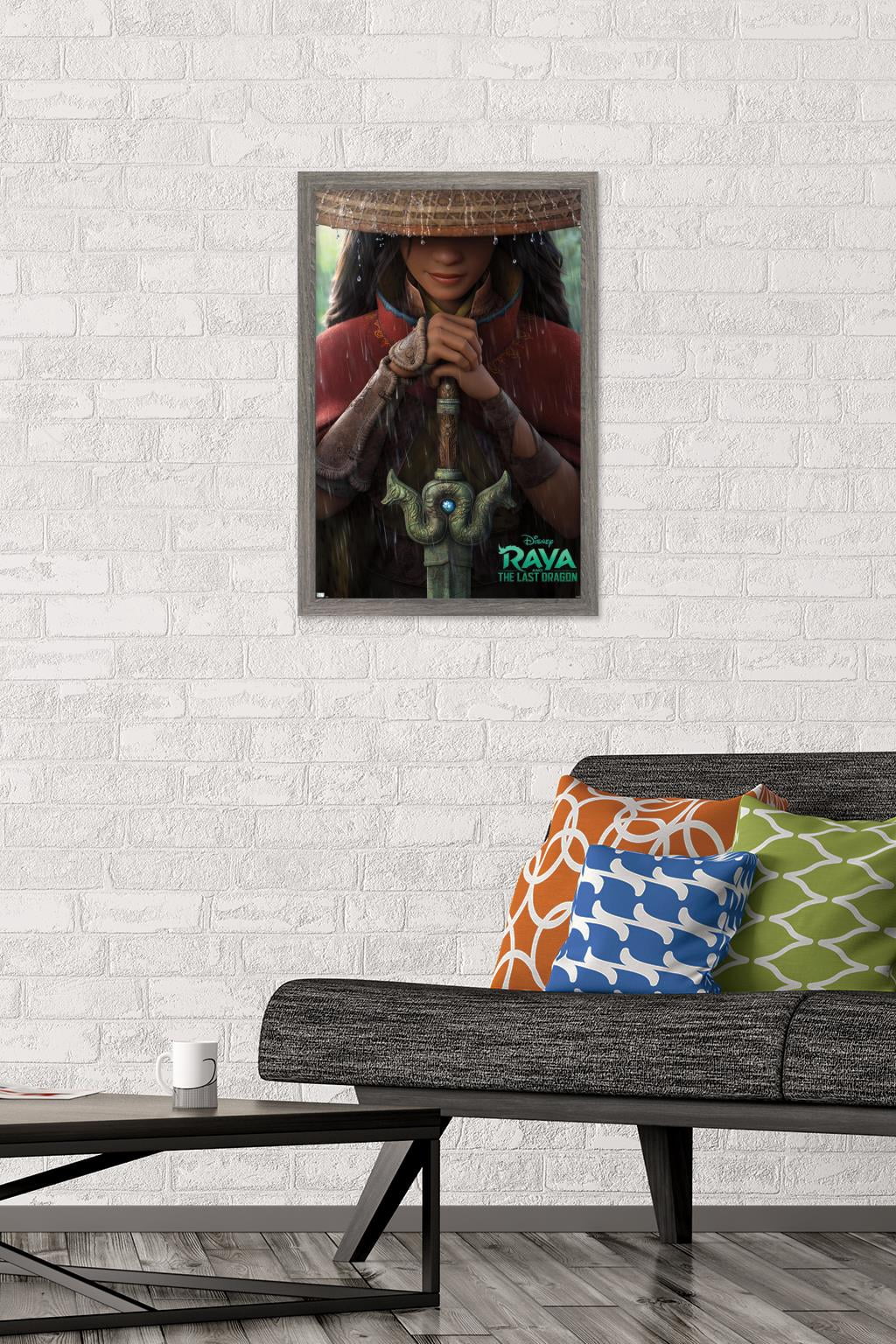 Disney Raya and the Last Dragon - Teaser Wall Poster, 14.725" x 22.375", Framed