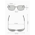 thumbnail image 4 of Photochromic Polarized Sunglasses for Men and Women Color Changing Glasses with Metal Frame and Resin PC Lens UV400, 4 of 5
