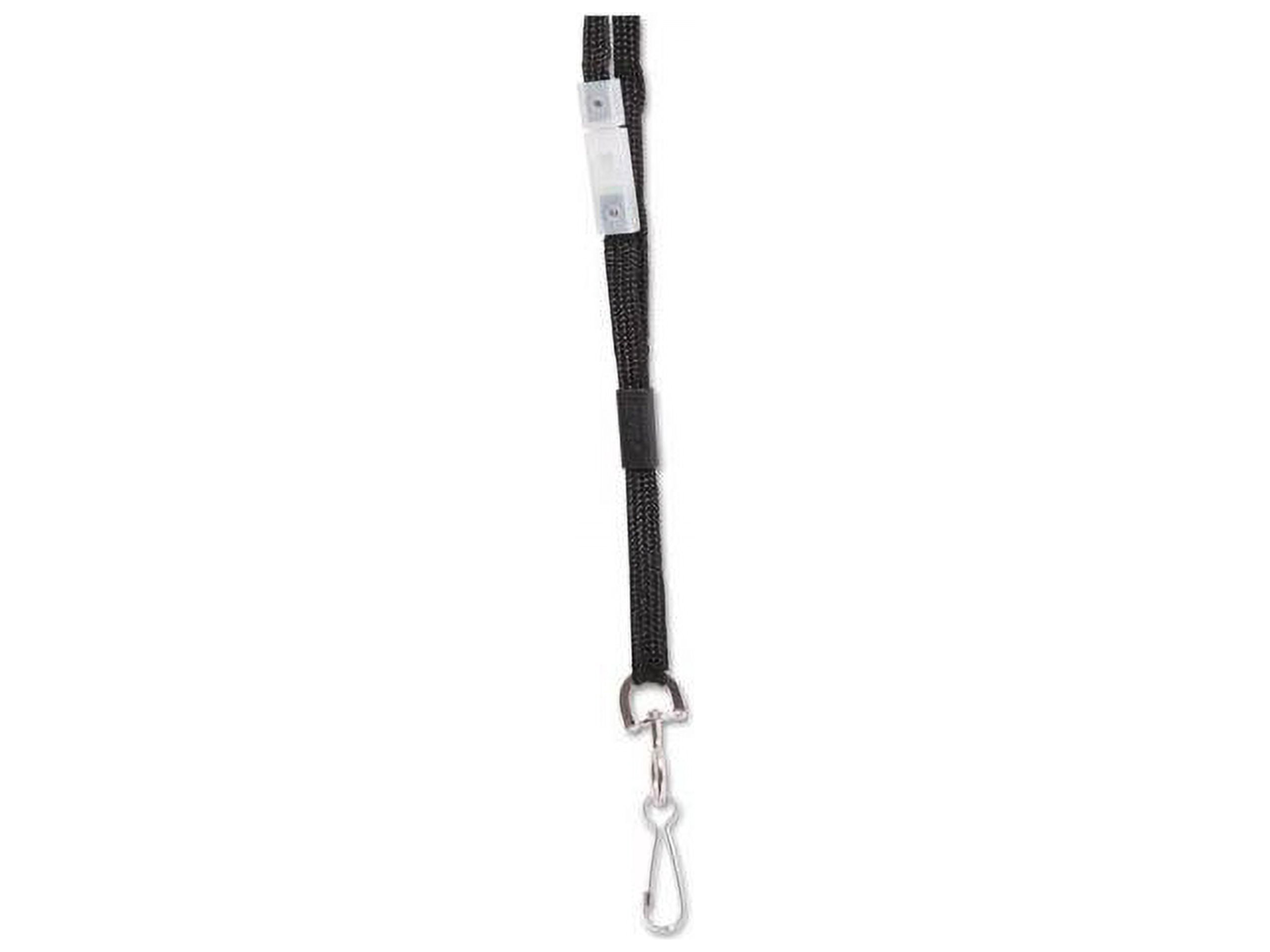 (3 pack) SICURIX Hook Fastener Breakaway Lanyard 1 Each - 0.3" Width x 36" Length - Black