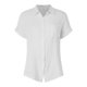 thumbnail image 4 of Camisa de manga corta con botones y textura para mujer: blusa informal de corte holgado para el trabajo, 4 of 5