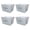 4 Pack Gray, variant on ReusePac Bin Basket with Handles, Polypropylene, Gray (4 Pack)