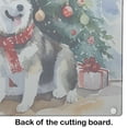 thumbnail image 4 of Alaskan Malamute Cozy Christmas Glass Cutting Board Large 12 in x 15 in, 4 of 5