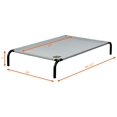 thumbnail image 2 of Go Pet Club Elevated Cooling Pet Cot Bed, Solid Grey, 2 of 3