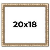 20x18 Frame Silver Real Wood Picture Frame Width 1.5 inches | Interior Frame Depth 0.5 inches |
