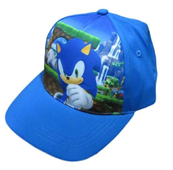 WULIAN Cute Boy Sonic The Hedgehog Cartoon Youth Adjustable Baseball Hat Cap Blue For Boys Selling