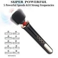 thumbnail image 5 of USB Rechargeable Massager Handheld Cordless Wand Massager with Multi Powerful Speeds & Vibrating Frequencies for Sore Neck Shoulder Back, Soothing Aching Muscles (Black), 5 of 6