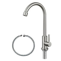 Cold Water Only Faucet SUS304 Stainless Steel Faucet for Kitchen Sink