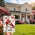 thumbnail image 4 of Valentine Heart Cardinal Garden Flag 12x18 Inch Double Sided for Outdoor Yard Holiday and Anniversary Decoration, 4 of 6