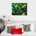 thumbnail image 5 of Orinice Parrots Tree Branch Leaves Fine Art Aesthetic Poster & Print Wall Painting for Classroom Kitchen Office Farmhouse Bathroom Room Decor Canvas Prints Wall Art Living Room Bedroom Home, 5 of 6