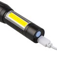 thumbnail image 4 of Zootealy Mini Flashlight Ultra Bright 120 Lumens Portable Outdoor Small T6 LED Flashlight Lantern Household Adjustable Focus COB Handheld Flash light USB Rechargeable, 4 of 8