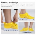 thumbnail image 5 of LUXUR Womens Trainer Shoes Lace Up Fitness Walking Running Jogging Gym Sneakers, 5 of 7