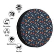 thumbnail image 4 of Naloa Spaceships And Stars In Outer Space PVC Leather Spare Tire Wheel Cover for Car Truck SUV Camper Trailer Universal Fit many size16 inch, 4 of 6