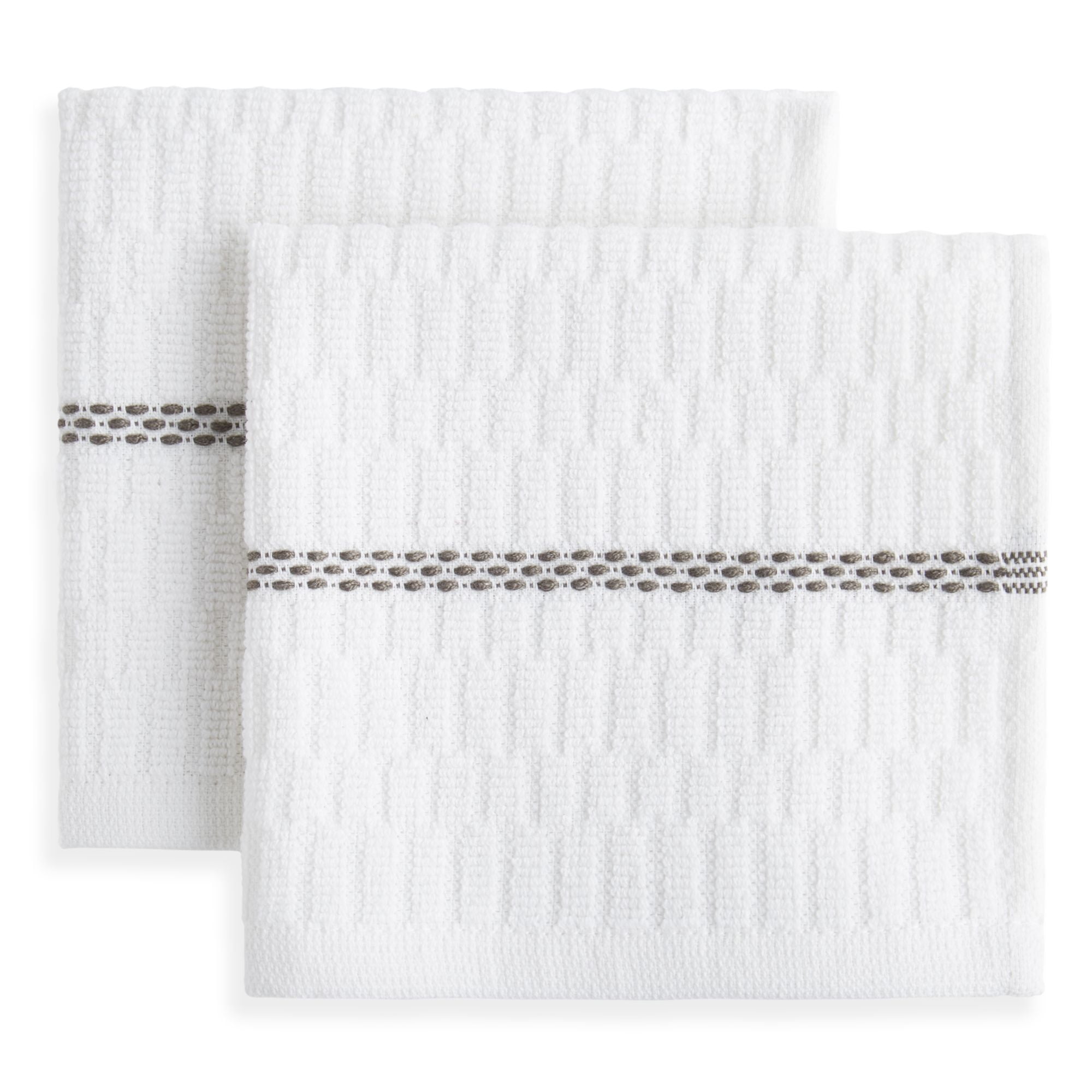 Clorox Dish Cloth, Gray, 12"W x 12"L, 2 Piece