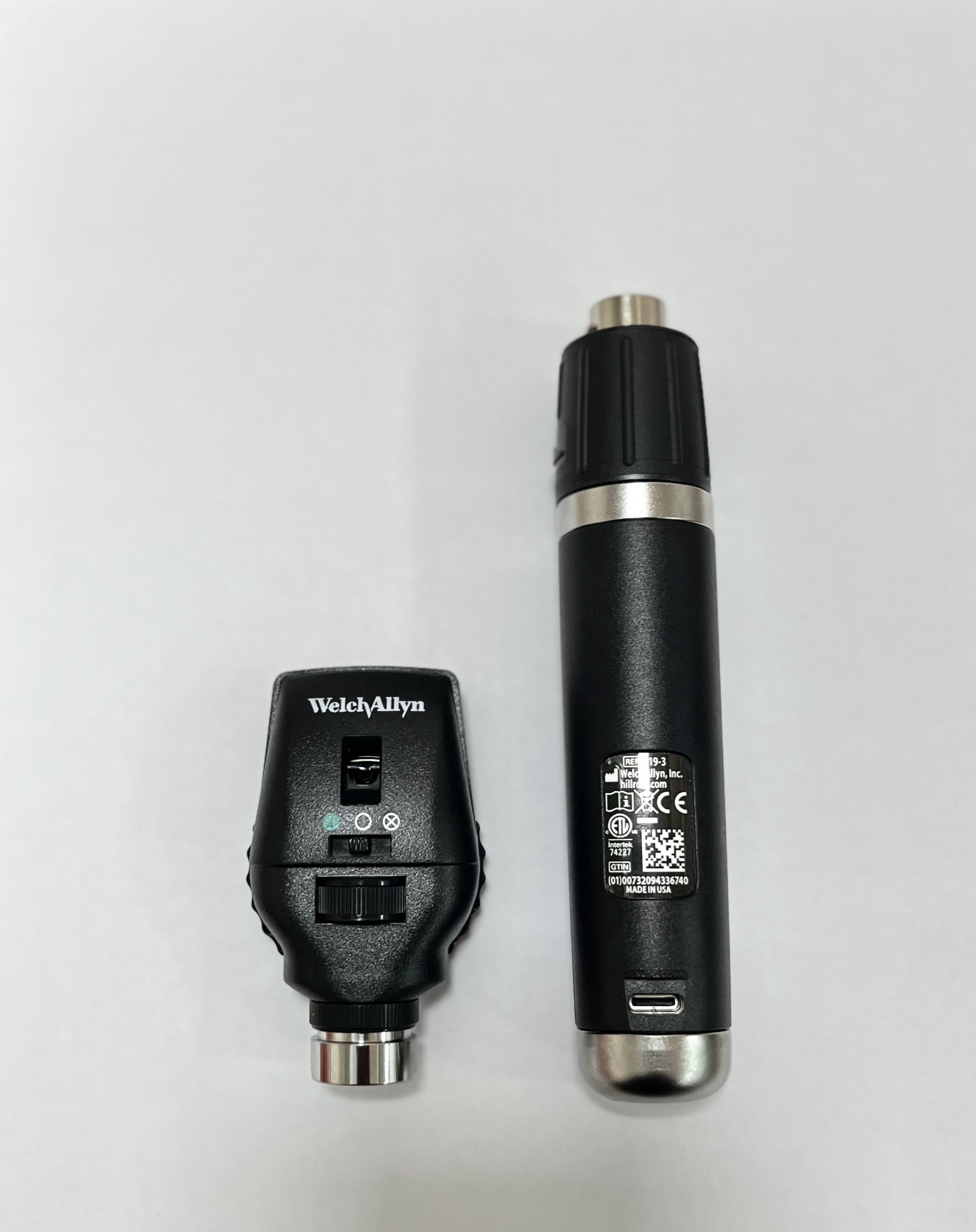 Welch Allyn 3.5V LED Coaxial LED Ophthalmoscope with Lithium Ion USB Rechargeable Handle(Soft Case Included)