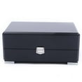 thumbnail image 5 of Black Vintage Wood Single Grid Watch Display Case Storage Box, 5 of 9