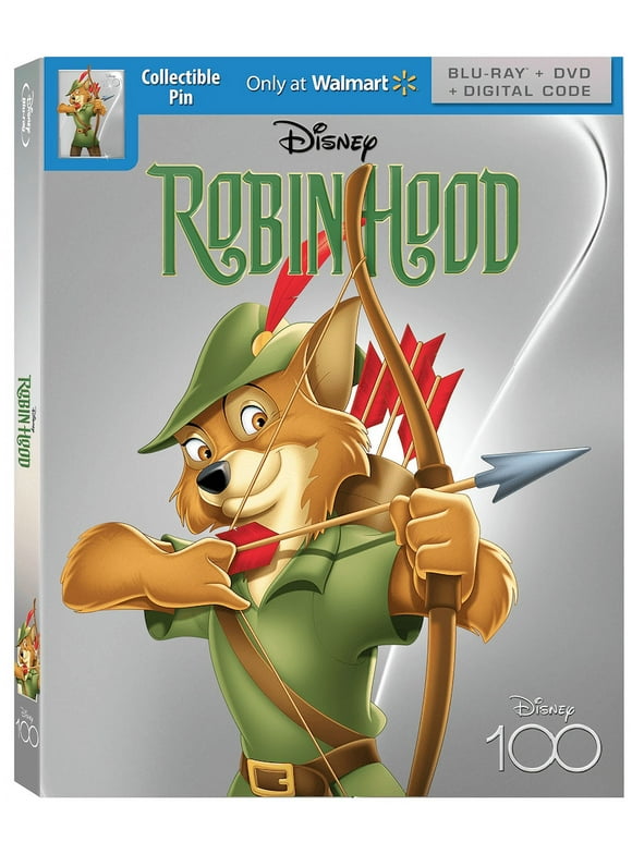 Robin Hood - Disney100 Edition Walmart Exclusive (Blu-ray + DVD + Digital Code)