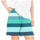 thumbnail image 1 of Odeerbi 5-14 Años Niños Niñas Pantalones Cortos de Pantalones Cortos de Playa de Secado Rápido Con Estampado Hawaiano A Rayas Pantalones Cortos Informales Con Bolsillo, 1 of 5