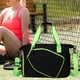 thumbnail image 1 of Bolsa de tenis con compartimento para zapatos para mujer y hombre, resistente al agua, portátil y elegante. Negro, 1 of 8