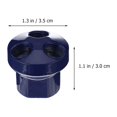 thumbnail image 2 of FENGGUIQU 4Pcs Aluminum Air Compressor Splitter for Air Distribution and Efficient Operation 1.4X1.4X1.2in, 2 of 8