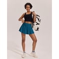 thumbnail image 4 of PINSPARK Women Pleated Tennis Skirt High Waist Golf Skorts with 2 Pockets Pickleball Skirts with Inner Shorts, 4 of 6