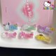 thumbnail image 2 of Sanrio-horquilla transparente de Hello Kitty para niña, adorno de corazón, Melody Kuromi Material acrílico, Clip fijo, Kawaii, 2 of 5