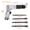 9190 190mm, variant on Professional Handheld Pistol Gas Shovels 9150 120mm /9190 190mm Air Hammer Small Rust Remover Pneumatic Tools with 4 Chisels