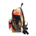 thumbnail image 4 of FORMRS School Backpack with Front Zippered Pocket 12" Student Travel Daypack, Purple Triangles, 4 of 6