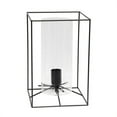 thumbnail image 1 of Elegant Designs Lt2070-Clr Large Exposed Glass And Metal Table Lamp Black And Clear, 1 of 4